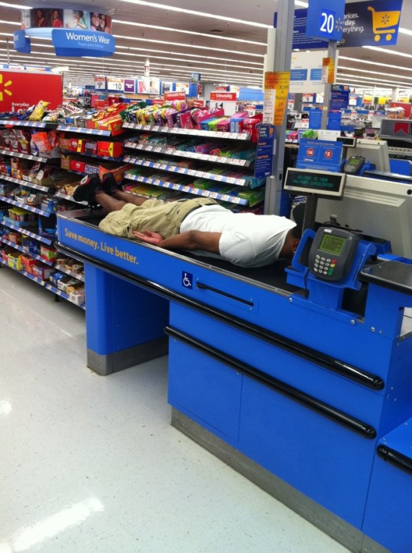 Planking at Wal-Mart