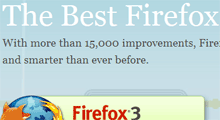 This is a picture of the Firefox 3 Home Page