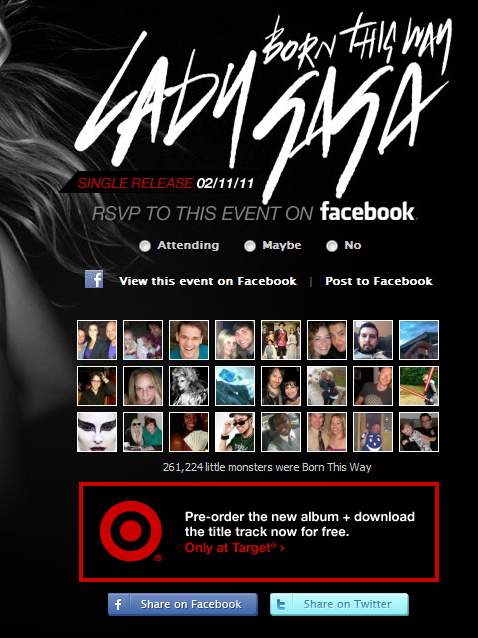 Lady Gaga Music Promo