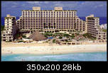 Cancun Palace, Rear view, from beach