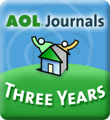 AOL Journals 3-Year Anniversary Badge