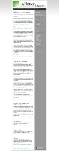 Evolution of Security Blog