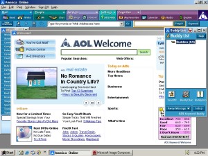 At AOL's peak, AOL 7.0 was released in 2001.